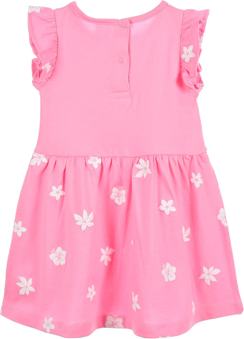 Disney Stitch Baby Girls Dress Soft Short Sleeve Cotton Dress 6-24 Months