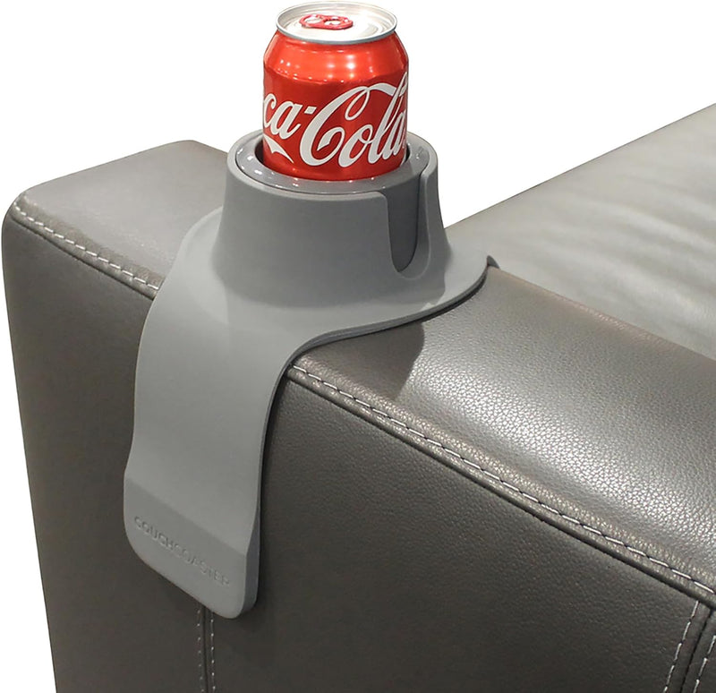 HIT PRODUCTS Couchcoaster Drink Holder For Sofa, Steel Grey - Steel Grey