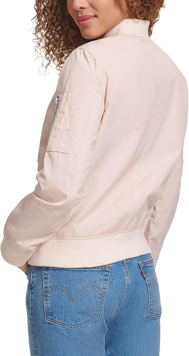 Levi's Women's Women's poly bomber jacket with contrast zipper pockets Jacket