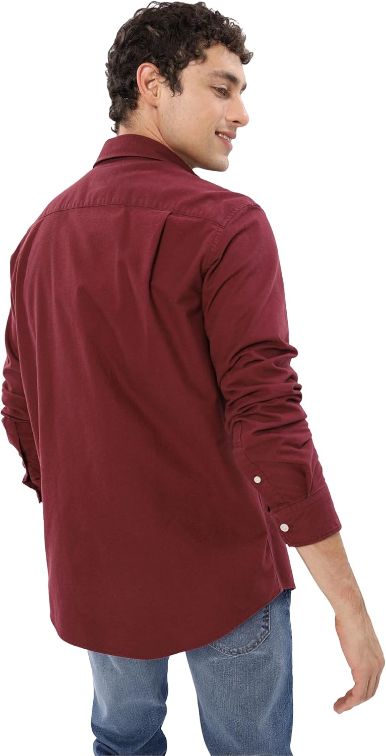 American Eagle Mens AE Everyday Oxford Button-Up Shirt Classic