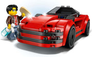 LEGO City Red Sports Car Toy - Race Car Toys for 5+ Year Old Boys & Girls - Educational Gifts for Birthdays & Holidays - Includes a Driver Minifigure & Accessories - 60448