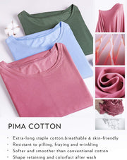 CRZ YOGA Women's Pima Cotton Workout Tank Crop Sports Shirt Sleeveless Yoga Running Tops