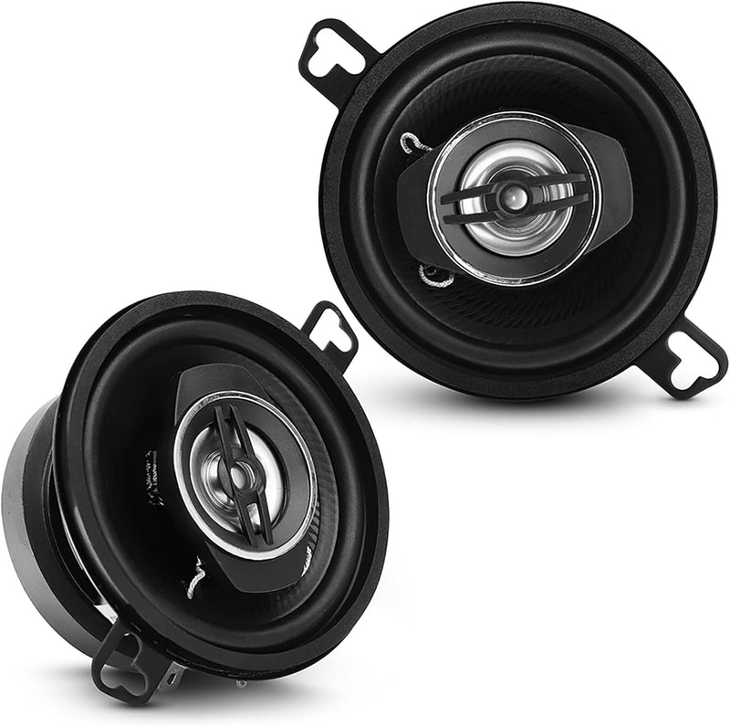 Pyle 2-Way Universal Car Stereo Speakers - 120W 3.5 Inch Coaxial Loud Pro Audio Speaker OEM Quick Replacement Component Vehicle Door/Side Panel Mount Compatible PL31BK (Pair) - 3.5 Inch