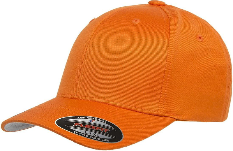 mens Flexfit Men's Athletic Baseball Fitted Cap - Orange