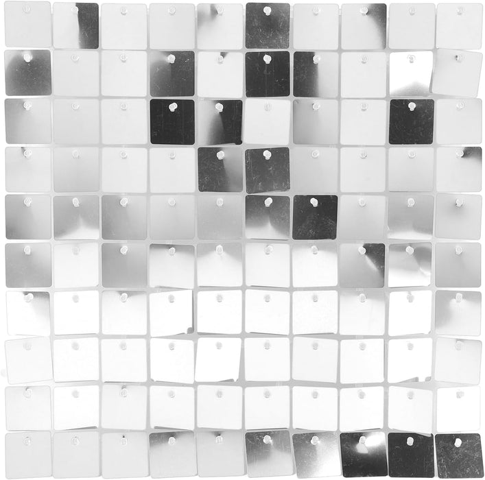 Shimmer Wall Backdrop, 8PCS Foursquare Sequin Wall Panel Reusable Glitter Backdrop Panel, Sequin Wall Panel for Birthdays, Wedding, Anniversary, Graduation (Gold)