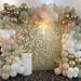 LuoluoHouse Shimmer Wall Panel Sequin Backdrop Panels 12 Packs-Iridescent Silver Backdrop for Graduation Anniversary Backdrop Wall Backdrops Engagement Decoration