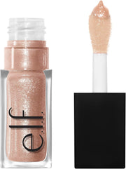 e.l.f. Glow Reviver Lip Oil, Nourishing and Hydrating with High-Shine Glimmer Finish & Sheer Wash Of Color, Minty Scent, Non-Sticky, Vegan & Cruelty-free, Candy Coded - Crystal Baller 7.39 ml (Pack of 1)