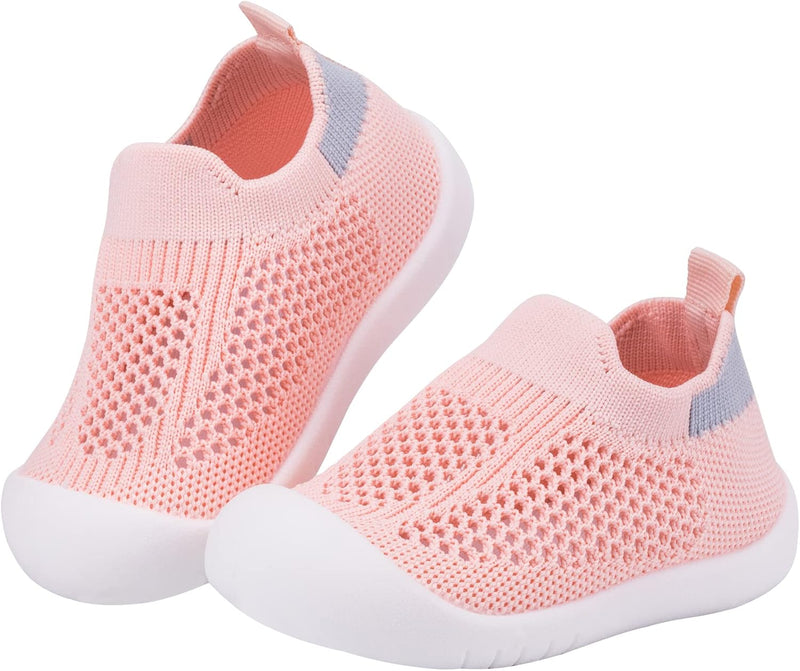 Baby Toddler Non-Skid Sock Shoes Indoor Slipper Breathable Cotton Mesh Lightweight Sole Infant Boy Girls Kids Children