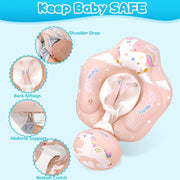 PYEBE Inflatable Baby Swimming Float Pool Floats Pool Accessories for Infants (L(16CM inner diameter))