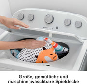 Fisher-Price Baby Playmat Simply Senses Newborn Gym with Mobile & Sensory Activity Toys for Developmental Play Ages 0+ Months, HRB15