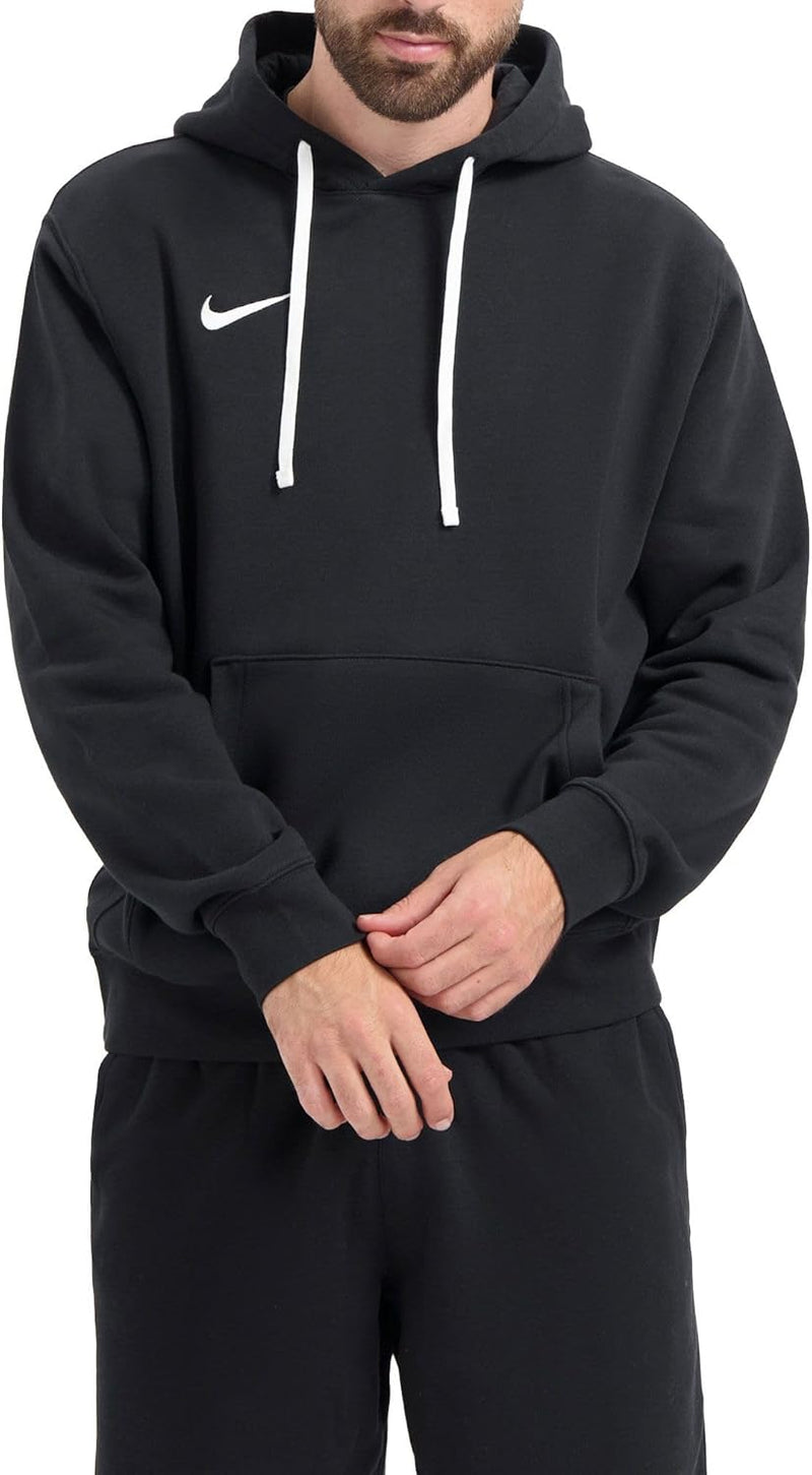 Men's M Nk Flc Park20 Fz Hoodie Sweatshirt (pack of 1) - BLACK/WHITE/(WHITE)