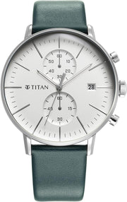 Infinity Display Analog Round Watch for Men's - Dark Green Colour