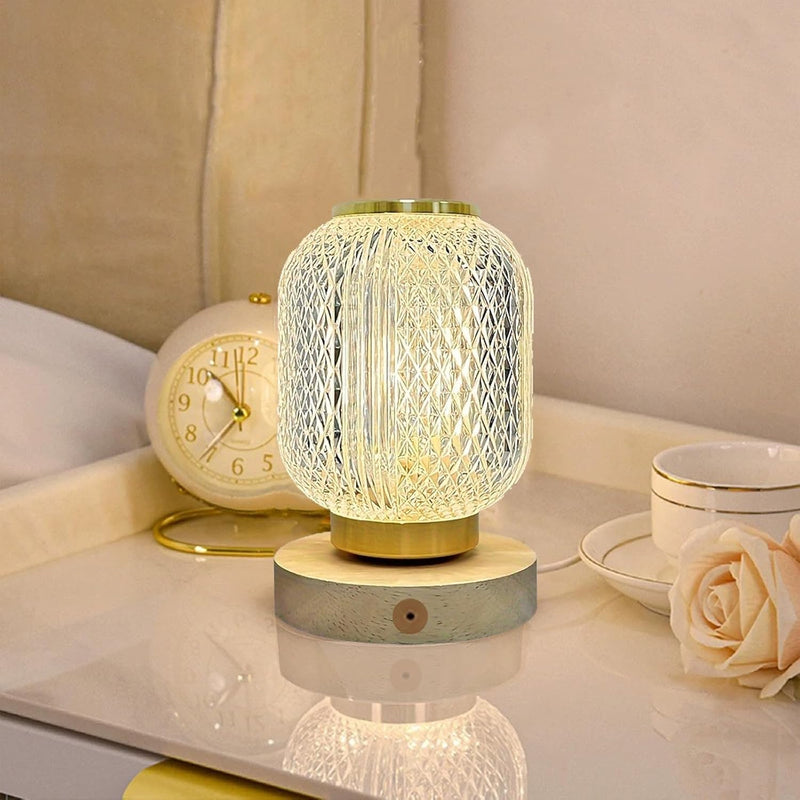 Dimmable LED Table Lamp with Voice & Touch Control, Aatezel Color Changing Bedside Desk Lamp, 3 Color Temperatures LED Night Light Baby Nursery Lamp for Bedroom, Kids Room,Dorm, Gift for Home Decor