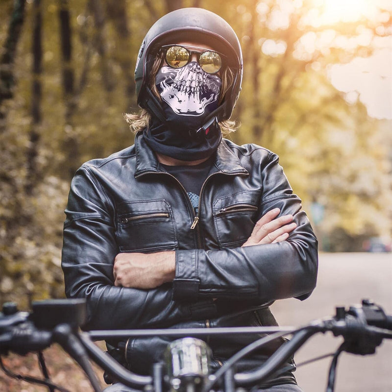 Fuinloth Balaclava Face Mask, Summer Cooling Neck Gaiter, UV Protector Motorcycle Ski Scarf for Men/Women