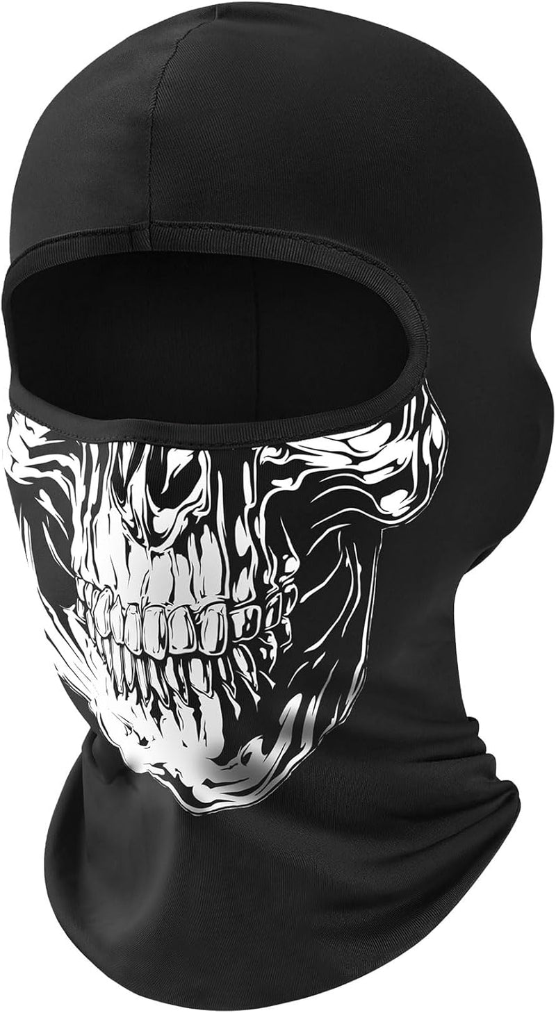 Fuinloth Balaclava Face Mask, Summer Cooling Neck Gaiter, UV Protector Motorcycle Ski Scarf for Men/Women