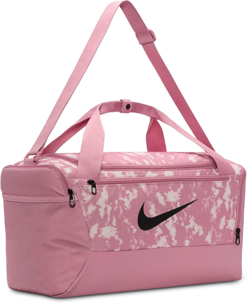 Nike Nk Brsla S Duff - 9.5 Aop Sp25 Bags For Unisex Elemental Pink/Elemental Pink/(Black) 1Size