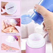 INSFIT Travel Bottles for Toiletries,Leak Proof 90ml Travel Size Containers, BPA Free TSA Approved Squeezable Silicone Tubes for Shampoo Conditioner Lotion Soap with Labels