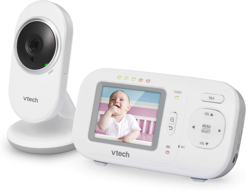 VTech VM320 2.4 Inch Digital Video Full-Color Baby Monitor with Automatic Night Vision, White