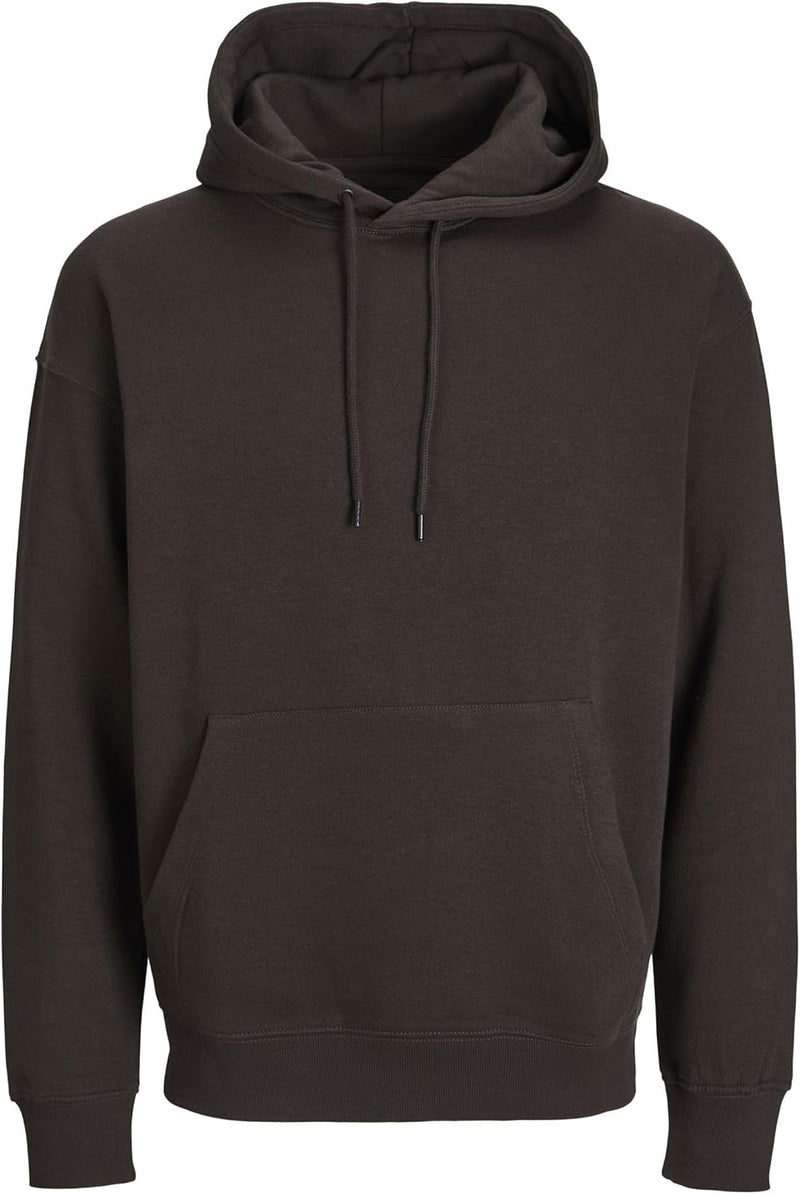 mens JJESTAR BASIC SWEAT HOOD NOOS Sweatshirt (pack of 1) - Mulch