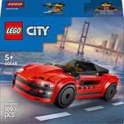 LEGO City Red Sports Car Toy - Race Car Toys for 5+ Year Old Boys & Girls - Educational Gifts for Birthdays & Holidays - Includes a Driver Minifigure & Accessories - 60448