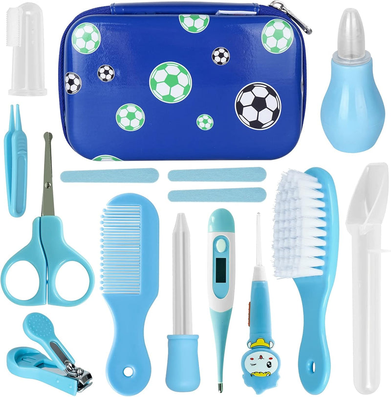 Baby Kit, 12 in 1 Portable Baby Basics Kit with Storage, Newborn Baby Health Safety Care Set for Infant Toddlers Care Keep Healthy and Clean