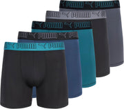 mens 5 Pack Performance Boxer Briefs Boxer Briefs - Blue/Green/Black