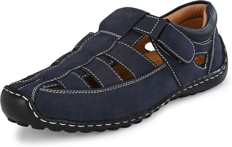 Men's Navy Fisherman Sandals - Navy