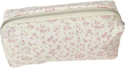 Bows Pencil Case, Practical Pencil Bag, Blue (Navy Blue), 18.5 x 6 x 7 cm, Casual - Strawberry Flower