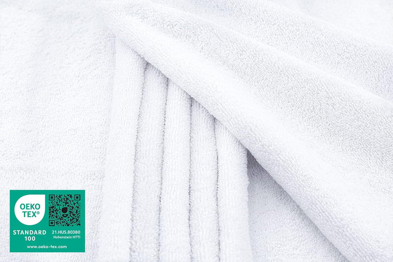 American Soft Linen GMSD 6-Piece 100% Turkish Genuine Cotton Premium & Luxury Towel Set for Bathroom & Kitchen, 2 Bath Towels, 2 Hand Towels & 2 Washcloths [Worth $72.95] - Rockridge Grey