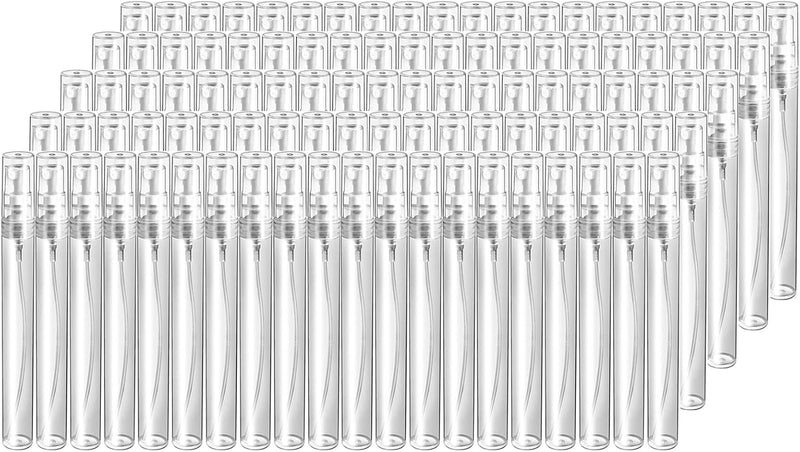 10ml Mini Spray Bottle,100 Pack 10ml Mini Plastic Spray Bottle Empty,Fine Mist Refillable Mini Perfume Bottle,Perfume Atomizer,Small Empty Sample Containers (100Pack) - 100Pack