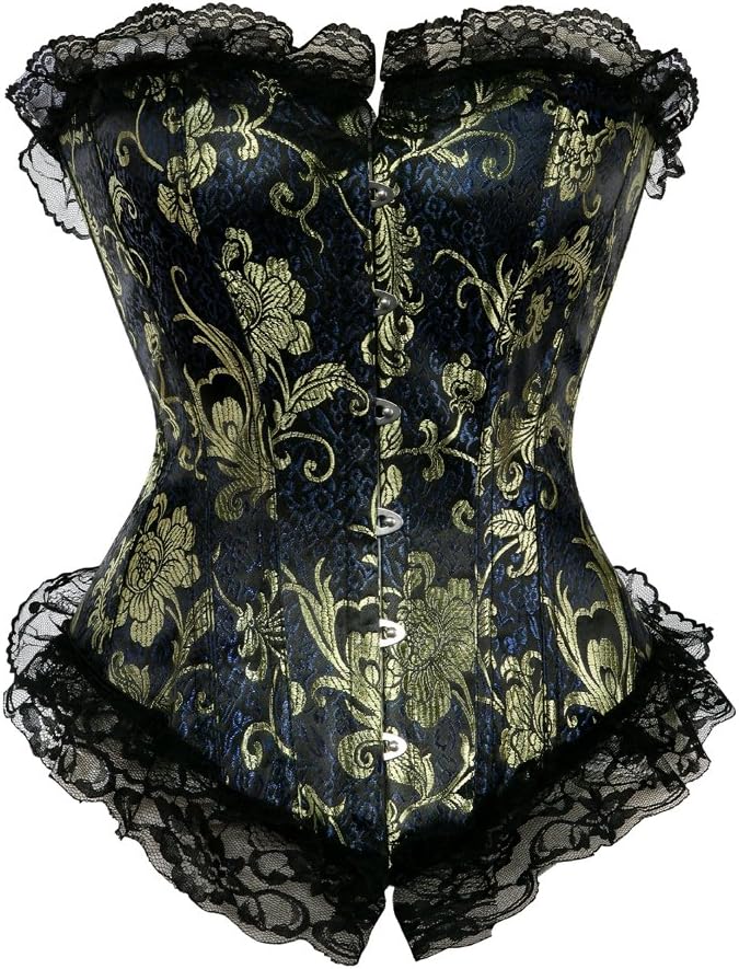 womens Hourglass Costume Corset (pack of 1) - Blue-803