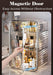 Makeup Storage Organizer,Large Capactiy Perfume Skincare Organizer with Divider,4 Layer Dustproof Cosmetic Display Cases with Magnetic Door for Vanity,Skincare,Bathroom Countertop (Clear-4tier)