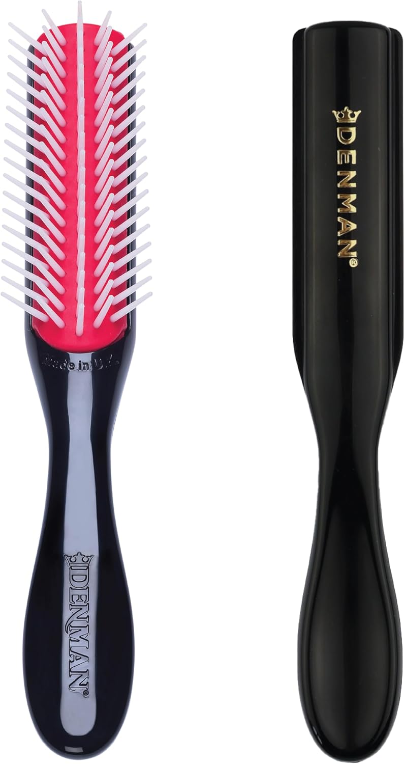 Denman Classic Styling Brush 7 Rows - D3 - Hair Brush for Blow-Drying & Styling â€“ Detangling, Separating, Shaping & Defining Curls