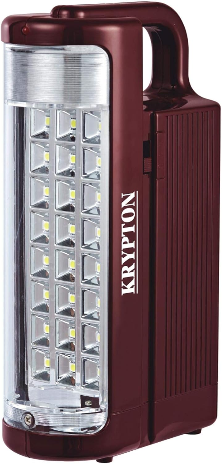 Krypton Rechargeable LED Emergency Lantern, Black