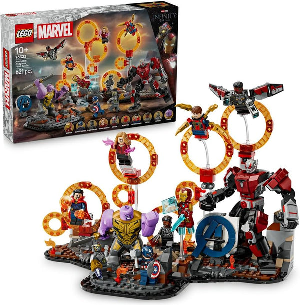 Marvel Avengers: Endgame Final Battle 76323 Building Toy, Thanos Figure, Ant-Man Mech & 9 Minifigures, Play Set, Gift for 10+ Year Old Boys & Girls, 621 Pieces