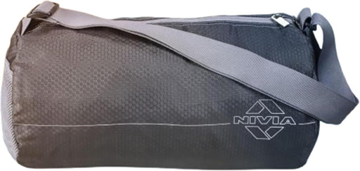 NIVIA Basic Duffle Polyester Bag/Gym Bags/Adjustable Shoulder Bag for Men/Duffle Gym Bags for Men (Grey)