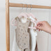 3 Sprouts Baby Hangers, Non-Slip Velvet Hangers, Kids Hangers - Pack of 15 - Pink