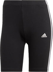 womens Essentials 3-Stripes Bike Shorts TIGHTS - Black