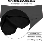 Women's Underwear, High Waist Cotton Breathable Full Coverage Panties Brief Multipack Regular and Plus Size