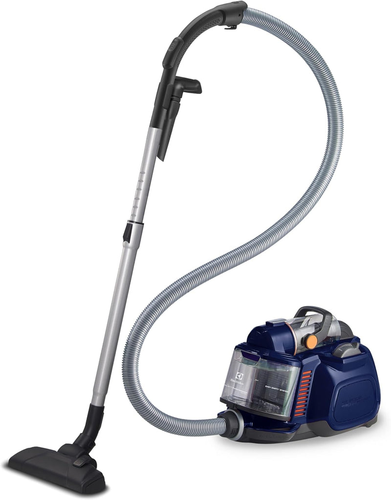 Electrolux 2200W Bagless Canister Vacuum Cleaner, Powerful Suction & Quiet Operation, Silent Motor Technology & Easy Empty, Allergyplus Clean Air Filtration for Pet Hair, Hard Floor & Carpet ZSPC2000 - Blue