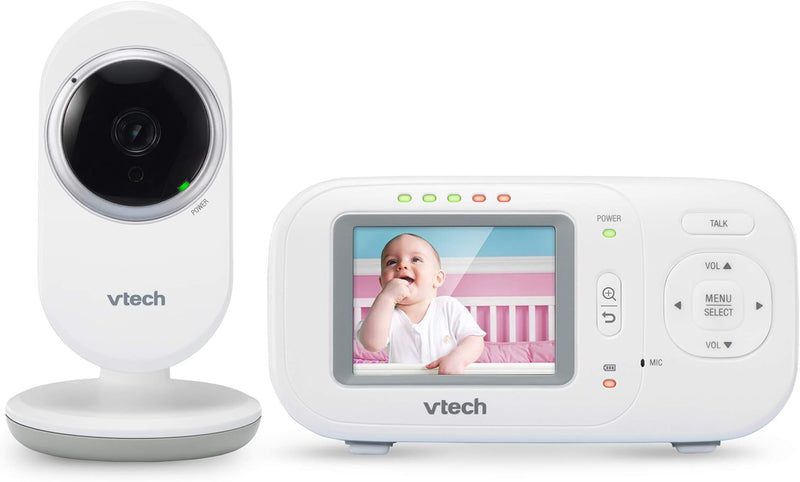 VTech VM320 2.4 Inch Digital Video Full-Color Baby Monitor with Automatic Night Vision, White
