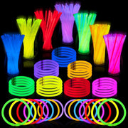JOYIN 144 Pcs Glow Sticks Bulk 8" Bracelets Necklaces, Glow in the Dark Neon , Easter, Christmas, Football,Halloween Party Supplies Pack,