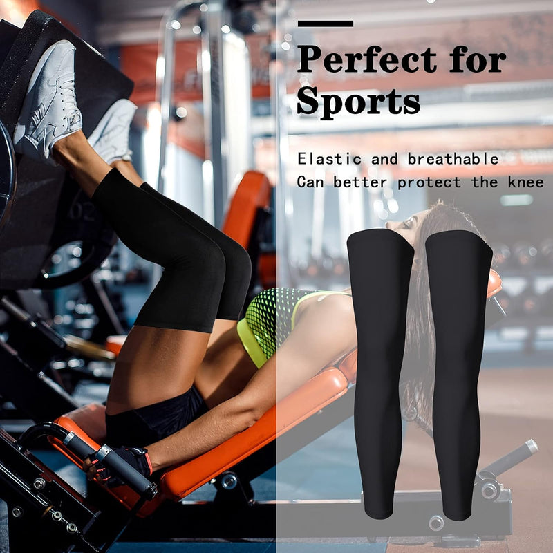 Skylety Unisex Knee Braces Classic (pack of 4) - Black and White