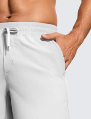 CRZ YOGA Men's Linerless Workout Shorts -9'' Quick Dry for Running Sports Athletic Gym with Pockets