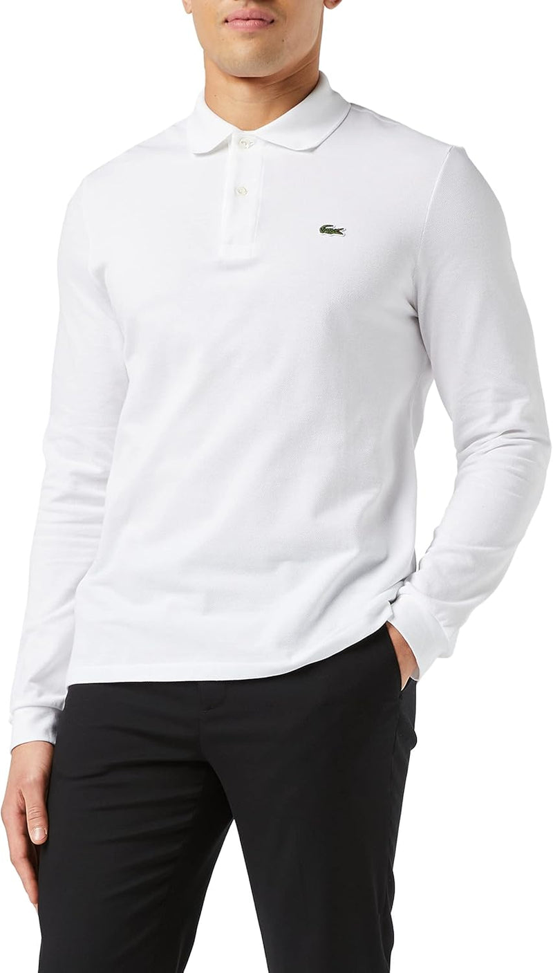 Mens Classic L1312 Longsleeves Polo Shirt (pack of 1) - White