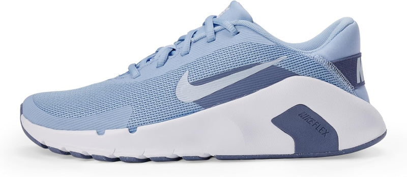 W NIKE FLEX TRAIN womens Laced Shoes - ALUMINUM/GHOST-WORLD INDIGO-WHITE