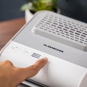 Olsenmark Mini Air Cooler OMF1877 3-in-1 Air Cooler, Humidifier & Purifier USB Rechargeable, 7-Color LED Light, Adjustable Vent, Portable for Home & Office White