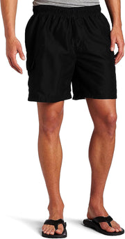 Men's Havana Swim Trunks (Regular & Extended Sizes) Swim Trunks - Havana Black