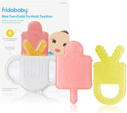 Teething Relief Not-Too-Cold-to-Hold Baby Teether: 4-in-1 Teether Toy, BPA-Free Silicone Teething Toy - 4-in-1 Teether