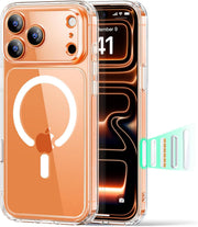 ESR for iPhone 17 Pro Max Case, Camera Control Cover, Compatible with MagSafe Accessories, TPU, Military-Grade Drop Protection, Shock-Absorbing Air Guard Corners, Hybrid Series, Clear - iPhone 17 Pro A-Clear